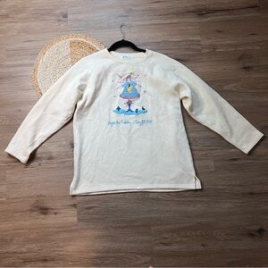 THE QUACKER FACTORY Vtg Snow Angel Sweater